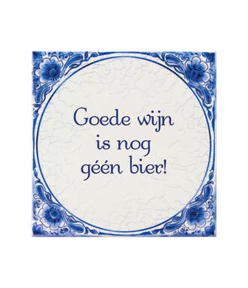 Delfts Blauw Tegel Wijn 14,5cm, Verzenden, Nieuw