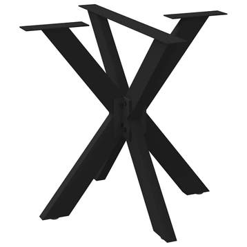 vidaXL Eettafelpoot spider vorm 85x85x(72-73) cm staal zwart, Verzenden, Nieuw