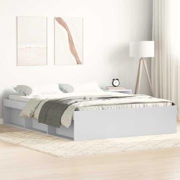 vidaXL Bedframe wit 120x200 cm, Verzenden, Nieuw