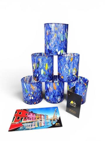 MurArt - MurArt - Drinkset (6) - Glas - Murrine Millefiori
