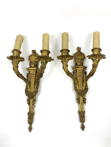 Applique murale - Bronze - Epoque Louis XVI, Antiek en Kunst