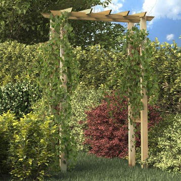 vidaXL Rozenboog 150x60x204 cm geïmpregneerd hout, Tuin en Terras, Verzenden, Nieuw