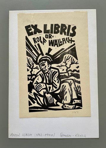 Aloys Wach (1892-1940) - Ex libris Dr. Rolf Wallach