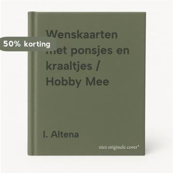 Wenskaarten met ponsjes en kraaltjes / Hobby Mee I. Altena, Verzenden, I. Altena
