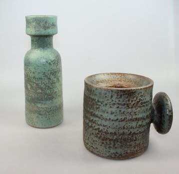 Mobach Utrecht - Piet Knepper (1927) - Vase (2) - Grès -, Antiek en Kunst