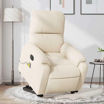 vidaXL Sta-op-massagestoel elektrisch verstelbaar, Huis en Inrichting, Fauteuils, Verzenden, Nieuw