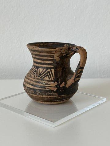 Oud-Grieks, Archaïsche Periode Terracotta werper - 7.1 cm, Verzamelen