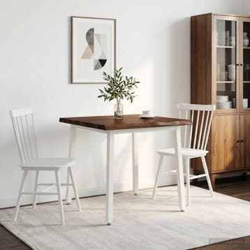 vidaXL 70 x 70 x 75 cm Massief Acacia Hout Donkerbruin en, Huis en Inrichting, Verzenden, Nieuw