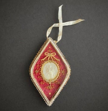 Antique Reliquaire - Cire - 1800-1850 - Médaille
