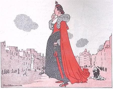 Spotprent over de demping van de Rokin in Amsterdam, Antiek en Kunst, Kunst | Litho's en Zeefdrukken, Verzenden