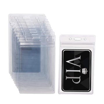 Fako Bijoux - 50x Badgehouder Plastic XL Verticaal - ID, Verzenden