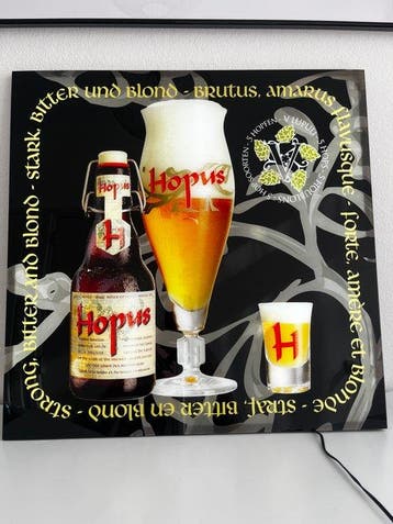 Hopus LED Lichtbord / Reclamebord – Belgisch Bier –