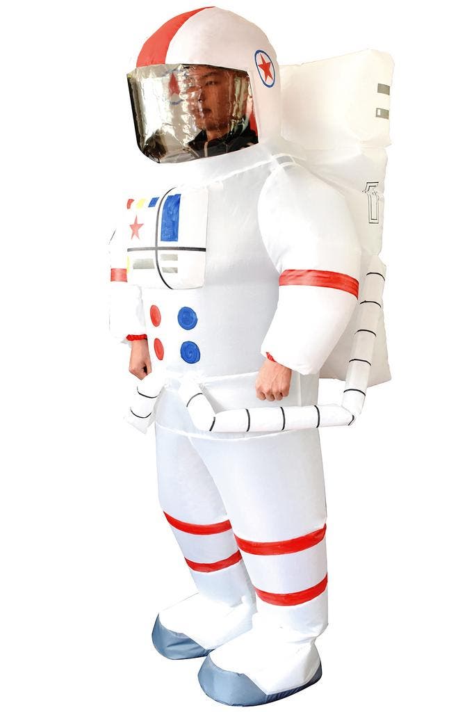 KIMU® Opblaas Kostuum Astronaut Opblaasbaar pak Astronautenp, Kleding | Heren, Carnavalskleding en Feestkleding, Nieuw, Ophalen of Verzenden