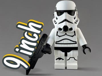 Lego Minifiguur - Star Wars - Stormtrooper 23 cm figurka