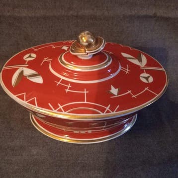 Roloff - Kan - Porselein - Art Deco - Zeldzaam