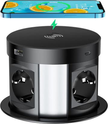 Pop-up stekkerdoos 8-in-1: 41% korting! Retour deal., Doe-het-zelf en Bouw, Verzenden, Zo goed als nieuw, Stopcontact