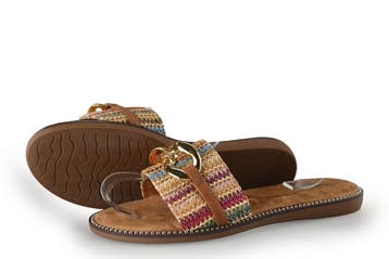 Graceland Slippers in maat 40 Cognac, Verzenden, Slippers