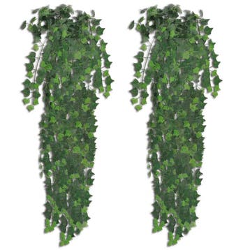 vidaXL Kunstplanten 2 st klimop 90 cm groen, Verzenden, Nieuw