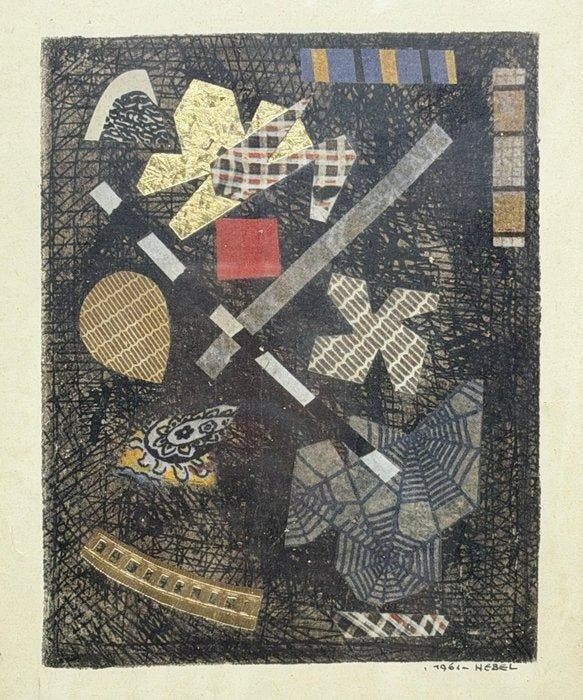 Otto Nebel (1892-1973) - Collage, Antiquités & Art, Art | Peinture | Moderne