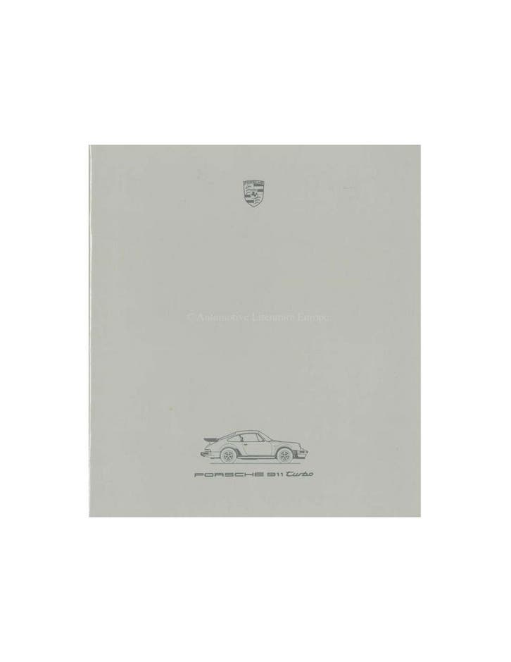 1986 PORSCHE 911 TURBO BROCHURE DUITS, Livres, Autos | Brochures & Magazines