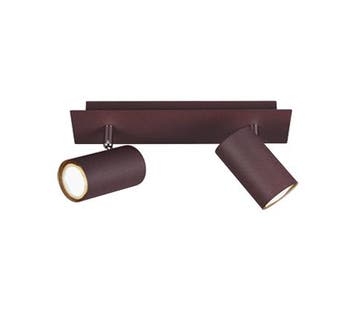 Trio MARLEY plafondspot | GU10 Fitting | roestkleur | 30 x 9, Verzenden, Nieuw