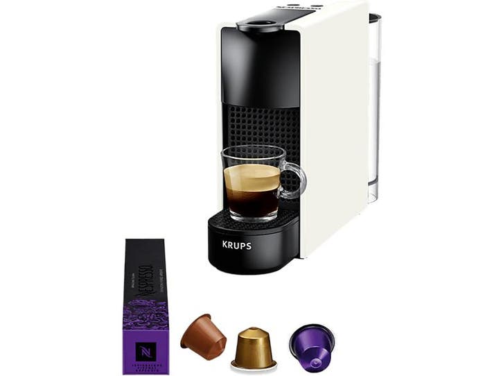 Krups - Capsulemachine - Wit, Elektronische apparatuur, Koffiezetapparaten, Koffiepads en cups, Nieuw, Afneembaar waterreservoir