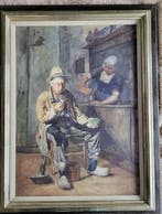 Petrus van der Velde - Volendams interieur, Antiek en Kunst