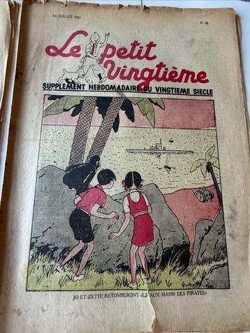 Petit Vingtième 1 juillet 1937- ensemble des deux variétés, Boeken, Stripverhalen, Nieuw