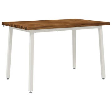 vidaXL 120 x 80 x 75 cm Massief Acacia Hout Natuurlijk en, Huis en Inrichting, Tafels | Eettafels, Verzenden, Nieuw