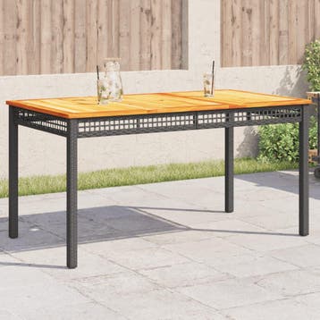 Tuintafel 140cm | 35% korting | Retour deal!, Verzenden, Zo goed als nieuw, Rechthoekig, Wicker
