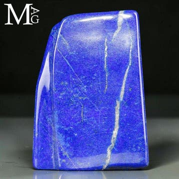 Extra Kwaliteit Afghaanse lapis lazuli plak - Natuurlijk