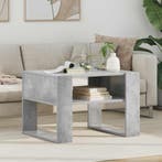 vidaXL Salontafel met opslag Beton Grijs 66 x 53 x 45 cm, Huis en Inrichting, Verzenden, Nieuw