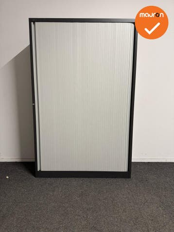 Roldeurkast - RB - 195x125x50 - Antraciet met beige deur - 1, Ophalen of Verzenden, Kast
