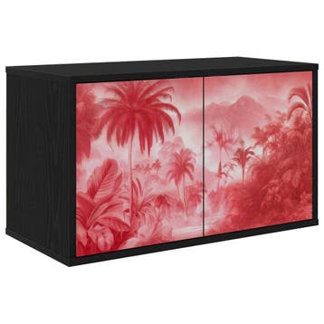 vidaXL Wand gemonteerd TV Kast AACHEN 69 x 33 x 40 cm Zwart, Verzenden