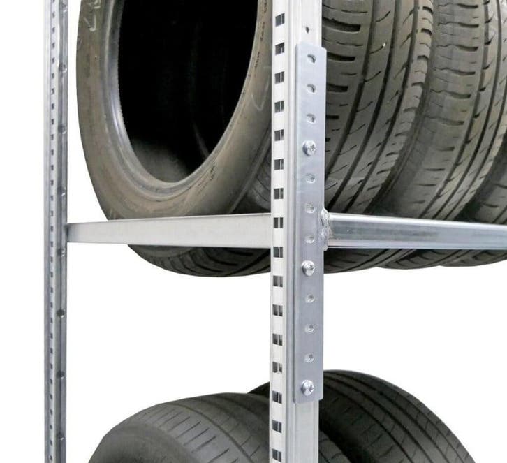 Bandenstelling h220xb100 3 niveaus nieuw Beginsectie, Zakelijke goederen, Kantoor en Winkelinrichting | Magazijn, Stelling en Opslag