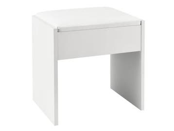 Veiling - Houten Kaptafelkruk / Kruk Melly - Wit - 40 x 30 x, Huis en Inrichting, Nieuw