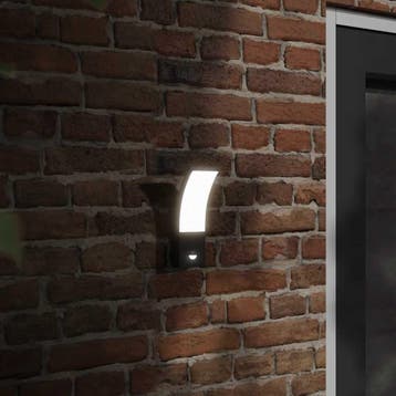 vidaXL Buitenwandlampen 2 st LED met sensors gegoten, Verzenden