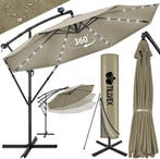 tillvex Aluminium zweefparasol + afdekking, led zonne-energi, Verzenden, Nieuw
