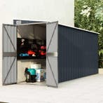 vidaXL Tuinschuur wandmontage 118x382x178 cm staal, Tuin en Terras, Tuinhuizen, Verzenden, Nieuw