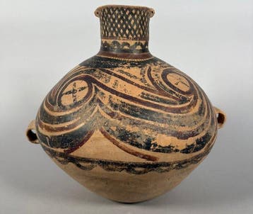 Yangshao Terracotta Vaas van gebakken aardewerk,