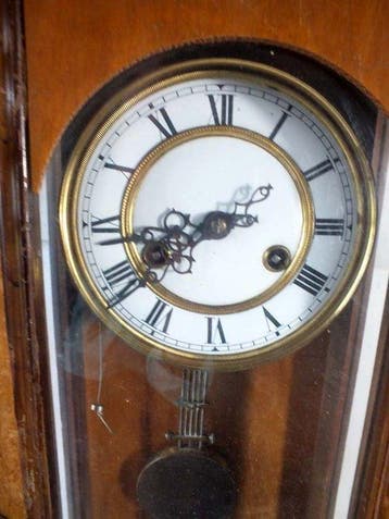 Regulateur (3) - - Walnoot - 1850-1900 - met repeater, Antiquités & Art