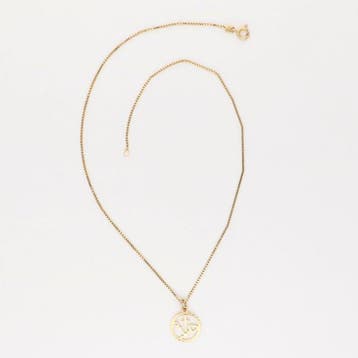 Ketting met hanger - 14 karaat Geel goud
