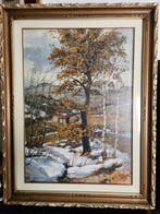 École italienne (XX) - Ultima neve, Antiek en Kunst