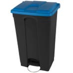 Pedaalemmer | Kunststof (Zwart/Blauw) | 90L | Klapdeksel |, Verzenden, Nieuw in verpakking
