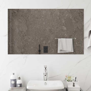 vidaXL LED Badkamerspiegel Doorzichtig 100 x 60 cm gehard, Verzenden