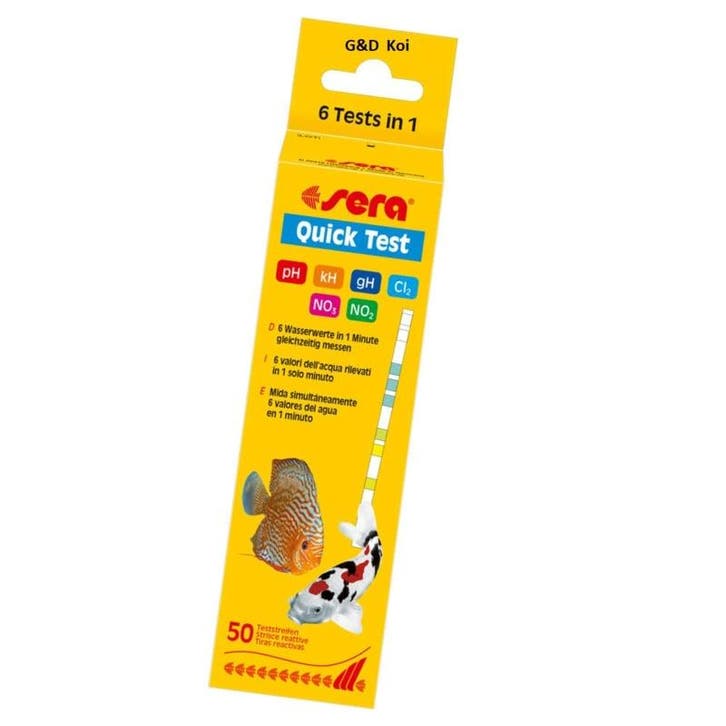 Sera Quicktest, teststrips 50st extra nauwkeurig!, Tuin en Terras, Vijvers, Nieuw, Ophalen of Verzenden