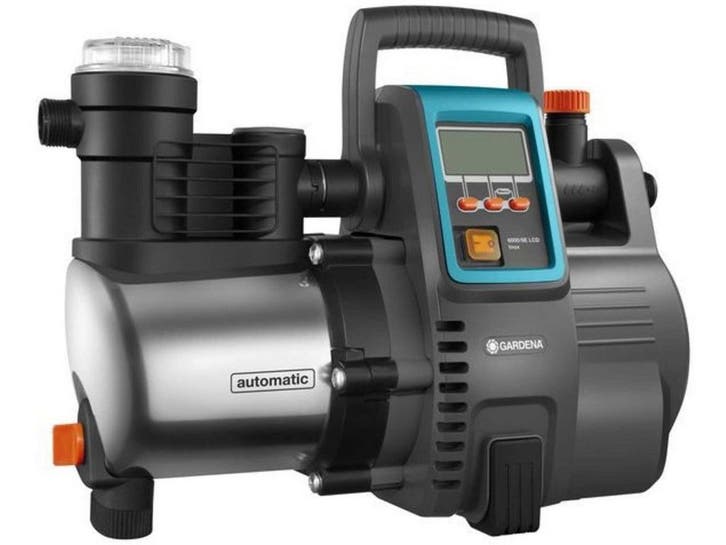 GARDENA 6000/6E LCD Hydrofoorpomp - 1300W - 6000 l/u - Inox, Jardin & Terrasse, Pompes à eau, Envoi