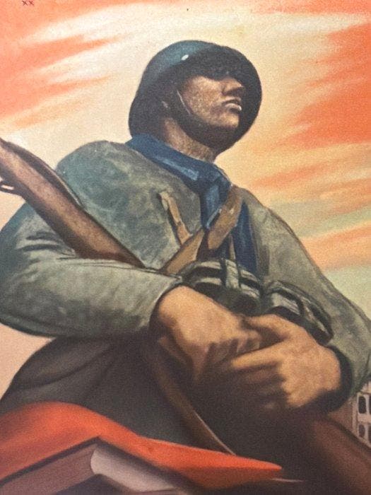 Italië - Italiaanse militaire propagandakaart van Mussolini, Collections, Cartes postales | Étranger
