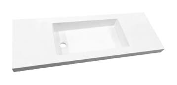 Slim wastafel voor meubel 80cm (ondiep) 35 cm zonder kraan, Ophalen of Verzenden, Nieuw