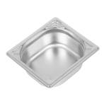 GN-Bak | RVS | 1/6 GN | Hoogte 65mm | 176x162x65(h)mm Vogue, Articles professionnels, Verzenden